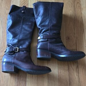 Ivanka Trump Dark Brown Heeled Boots